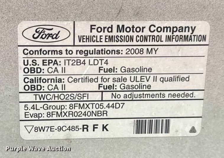 image for item DM5558 2008 Ford F150 SuperCrew pickup truck