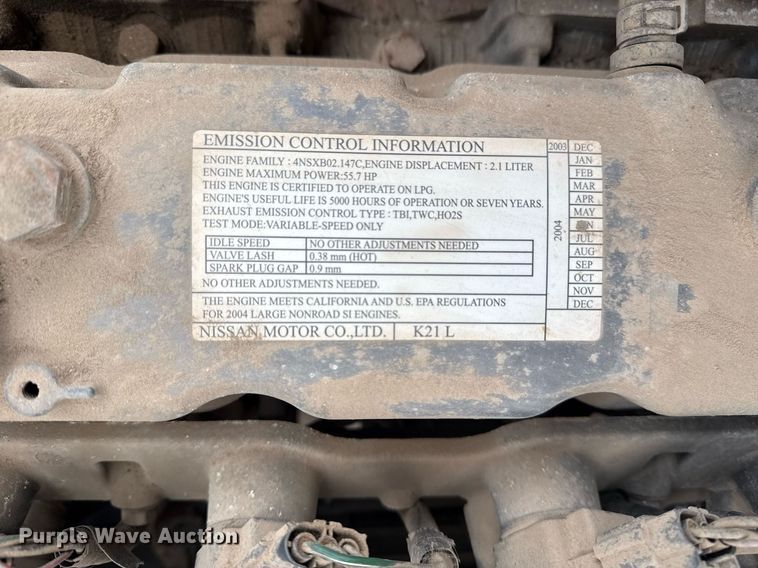 image for item DM5563 Nissan 40 forklift