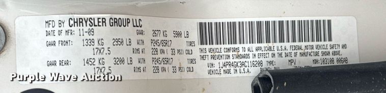 image for item DO0369 2010 Jeep Grand Cherokee Laredo SUV