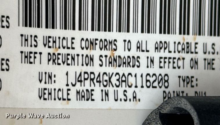 image for item DO0369 2010 Jeep Grand Cherokee Laredo SUV