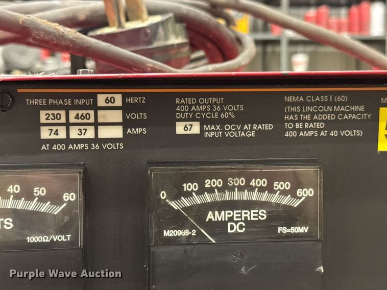 image for item DO0373 Lincoln Electric IdealArc R3R-400 welder