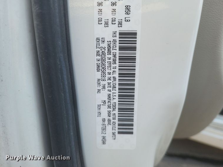 image for item DS5240 2013 Dodge Grand Caravan van