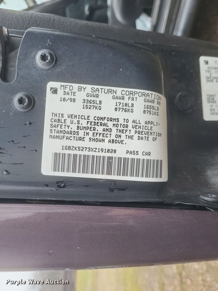 image for item DS5242 1999 Saturn SL 