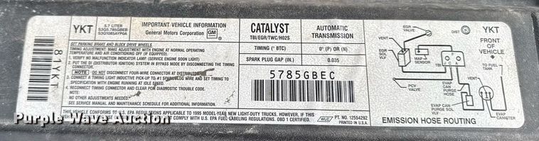 image for item DT0534 1995 GMC Yukon SLE SUV