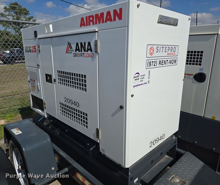 image for item DT5498 2022 ANA Airman SDG25S-8E1 generator
