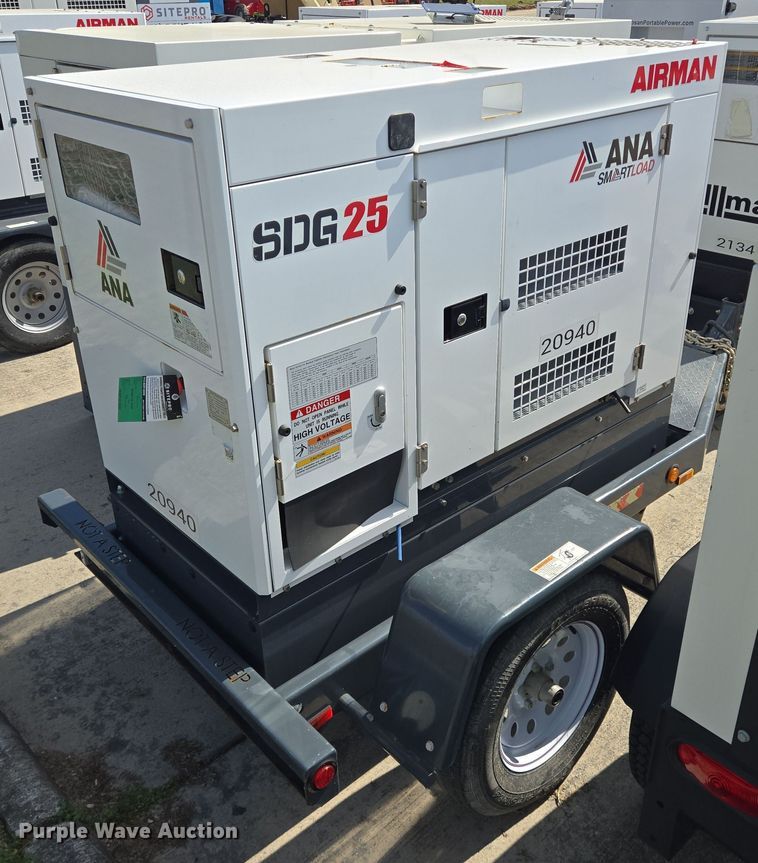 image for item DT5498 2022 ANA Airman SDG25S-8E1 generator