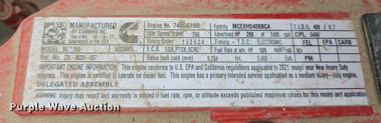 image for item DV1264 2022 Freightliner M2 106 rollback truck