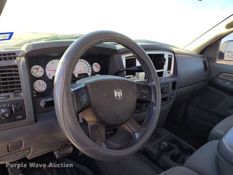 image for item DV6669 2007 Dodge  Ram 2500 Quad Cab flatbed truck