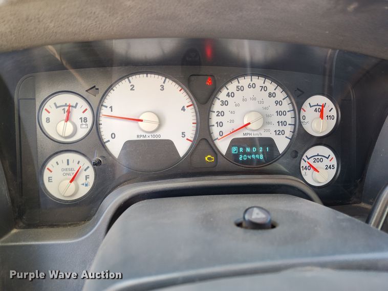 image for item DV6669 2007 Dodge  Ram 2500 Quad Cab flatbed truck