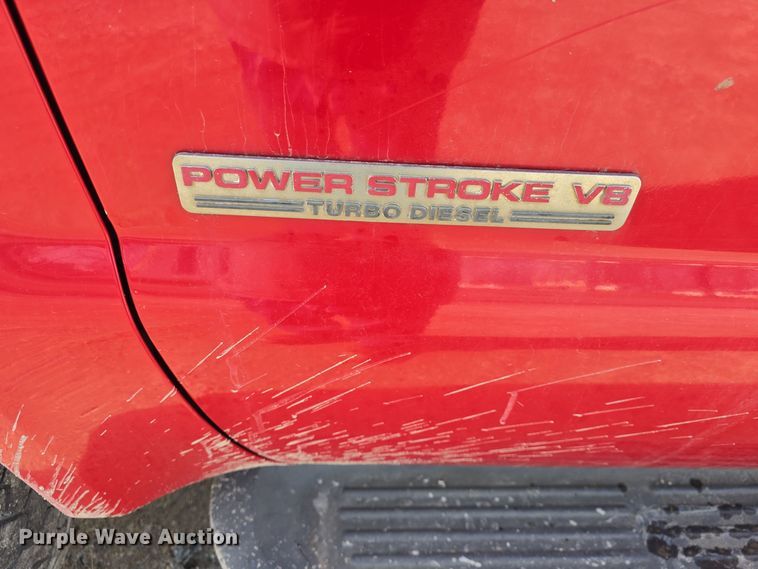 image for item DW2856 2003 Ford F450 Super Duty Crew Cab flatbed truck