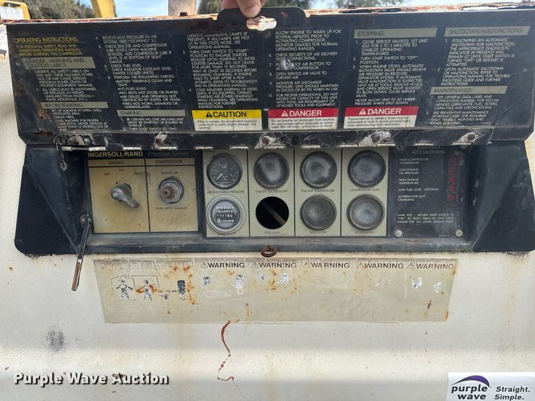 image for item EC3472 Ingersoll Rand P185CWJD air compressor