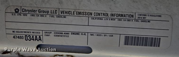 image for item EC3987 2014 Dodge Ram 3500 Crew Cab pickup truck