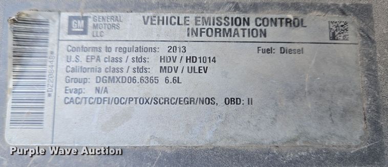 image for item EC3988 2013 Chevrolet Silverado 3500HD pickup truck