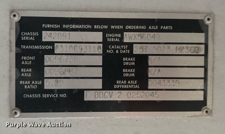 image for item EG2547 2007 Blue Bird BB Conventional school bus