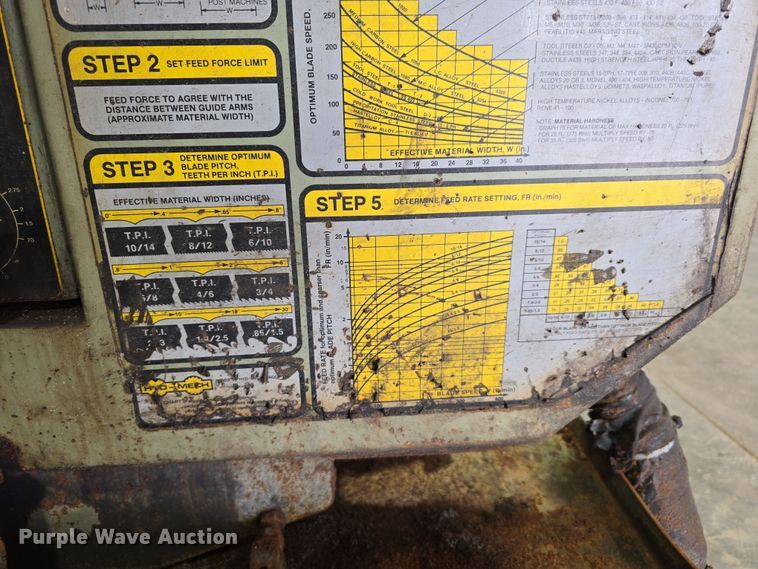 image for item EH8642 Hyd-Mech Engineering S-20A Series II metal cutting saw