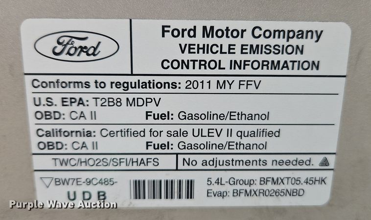 image for item EI8820 2011 Ford E250 van