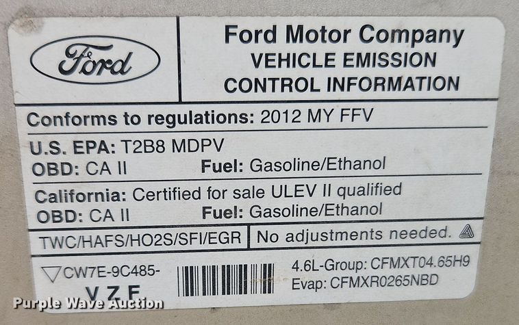 image for item EI8822 2012 Ford E150 van