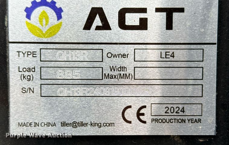 image for item EJ3432 2024 AGT QH13R mini excavator