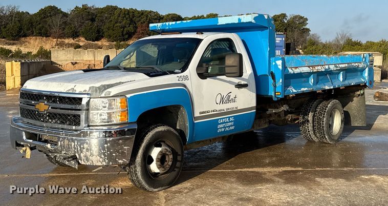 image for item EJ3475 2012 Chevrolet Silverado 3500HD dump bed pickup truck