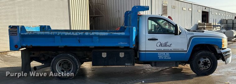 image for item EJ3475 2012 Chevrolet Silverado 3500HD dump bed pickup truck