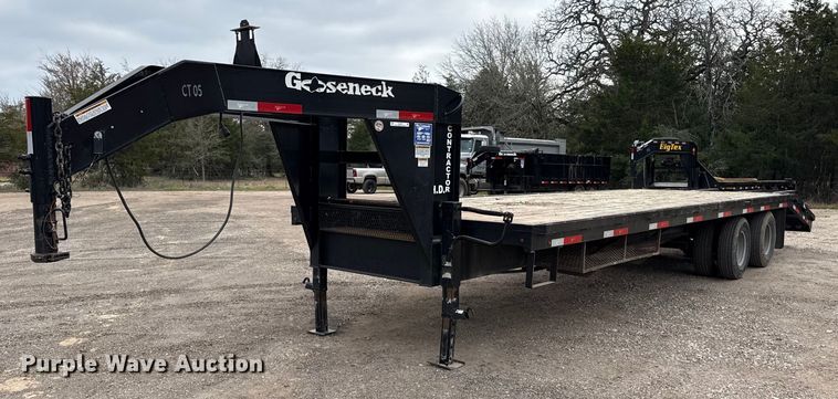 image for item EJ3477 2018 Gooseneck Trailers 18-29x102 equipment trailer