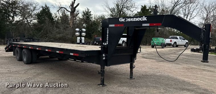 image for item EJ3477 2018 Gooseneck Trailers 18-29x102 equipment trailer