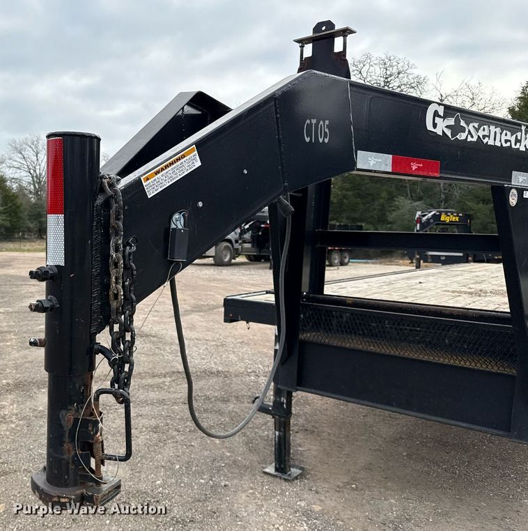 image for item EJ3477 2018 Gooseneck Trailers 18-29x102 equipment trailer