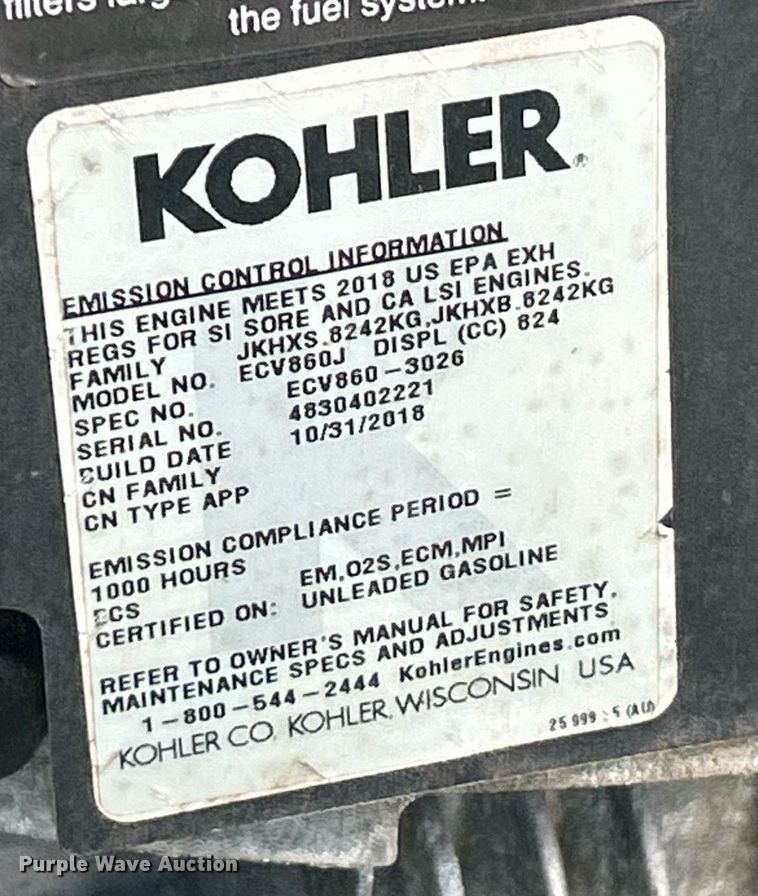 image for item EK2602 John Deere Z955M EFI  ZTR lawn mower