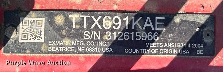 image for item EK2610 2012 Exmark Turf Tracer X-Series  ZTR lawn mower