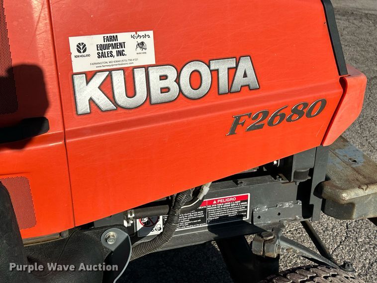 image for item EK2614 Kubota F2680E ZTR lawn mower