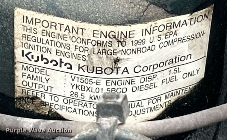 image for item EK2632 2000 Minuteman Powerboss Armadillo SW/8XV sweeper