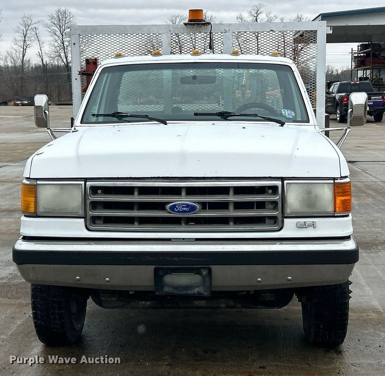 image for item EK2634 1989 Ford F450 Super Duty XL dump flatbed truck