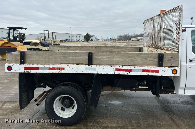 image for item EK2634 1989 Ford F450 Super Duty XL dump flatbed truck