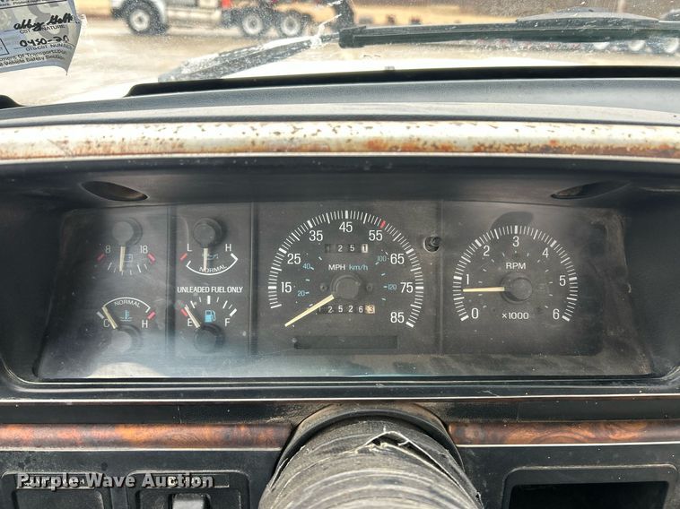 image for item EK2634 1989 Ford F450 Super Duty XL dump flatbed truck