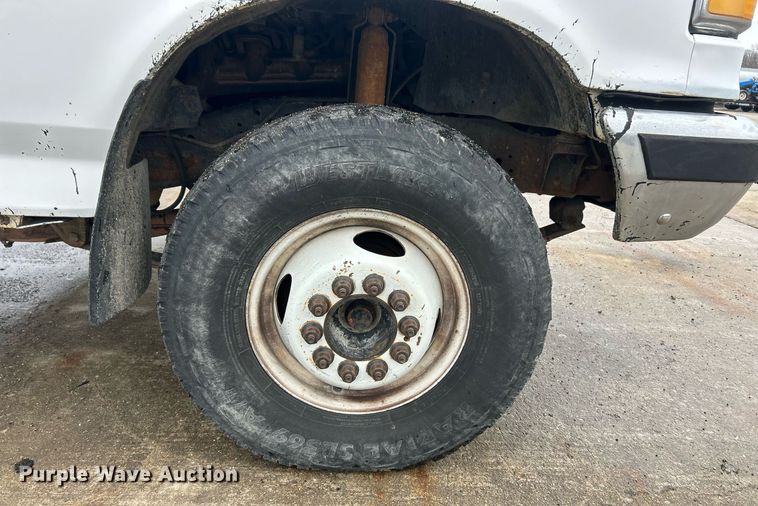 image for item EK2634 1989 Ford F450 Super Duty XL dump flatbed truck