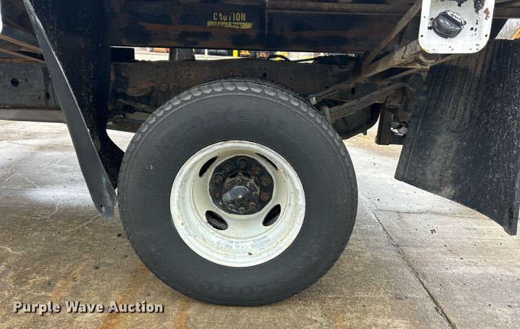 image for item EK2634 1989 Ford F450 Super Duty XL dump flatbed truck