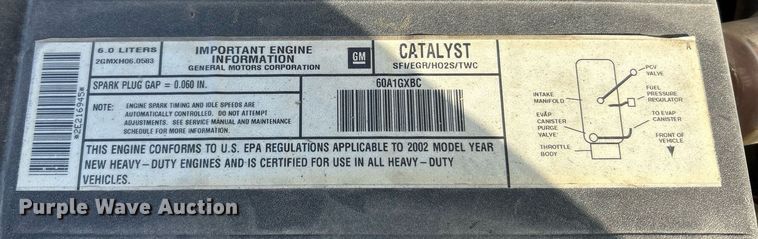 image for item EK2641 2002 GMC Sierra 2500HD Ext. Cab pickup truck