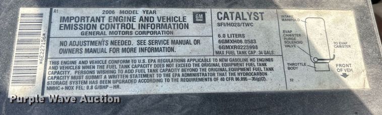 image for item EK2642 2006 GMC Sierra 2500HD Ext. Cab pickup truck