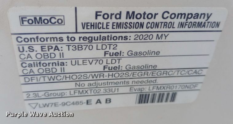 image for item EO0550 2020 Ford Explorer XLT SUV