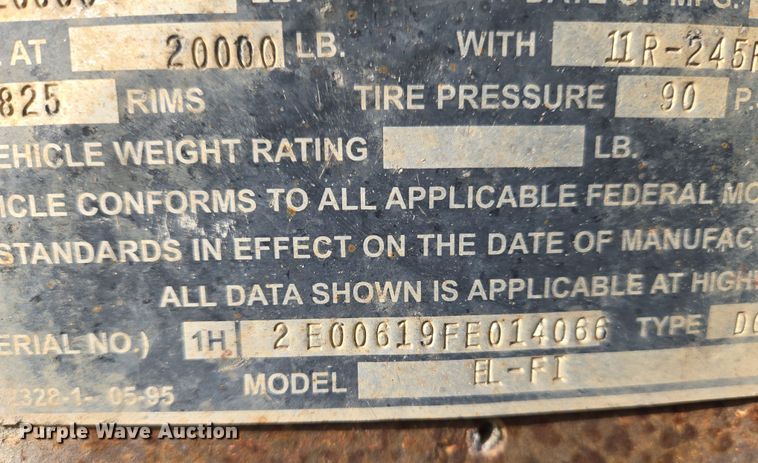 image for item EO0601 1985 Fruehauf EL-F1 trailer dolly