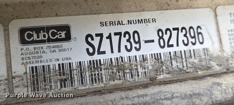 image for item EO0603 2017 Club Car  Carryall 100 utility vehicle