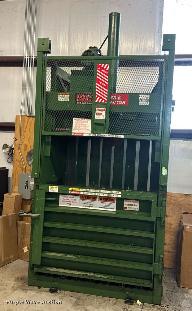 image for item EQ1018 PTR 3400HD cardboard baler