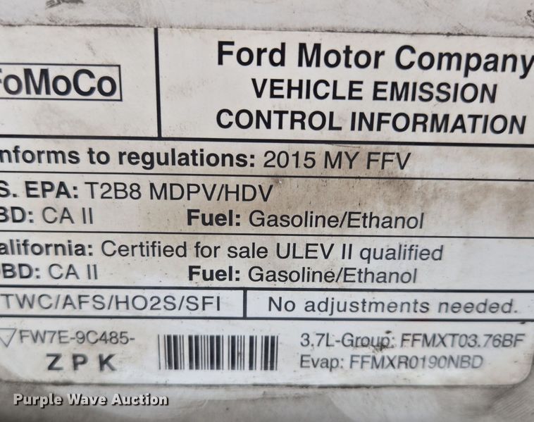 image for item EQ3945 2015 Ford Transit 250 van