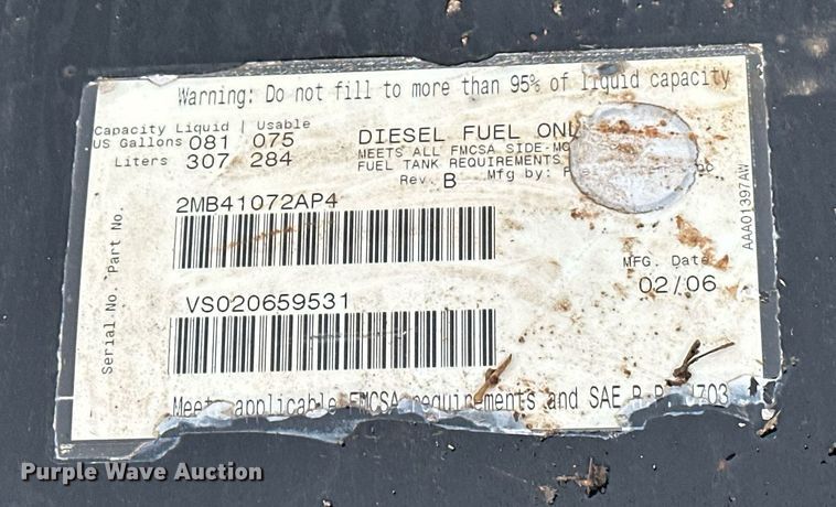 image for item ER4971 (2) 2006 Fuel Systems Inc. fuel tanks