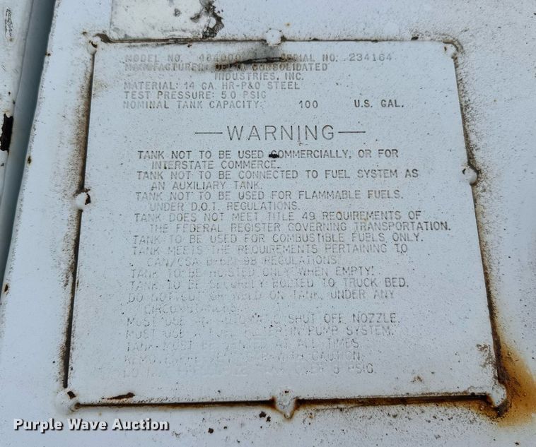 image for item ER4974 (2) Delta Consolidated Industries tanks