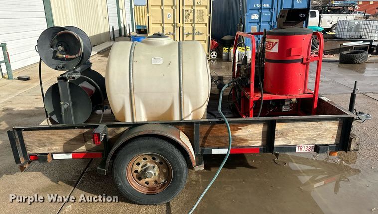 image for item ER8697 2016 Hotsy pressure washer trailer