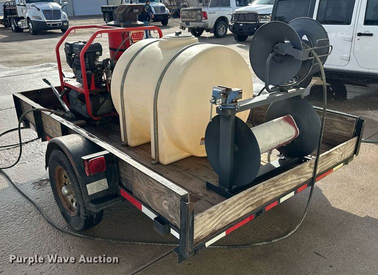 image for item ER8697 2016 Hotsy pressure washer trailer