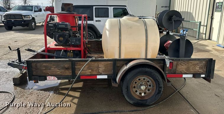 image for item ER8697 2016 Hotsy pressure washer trailer