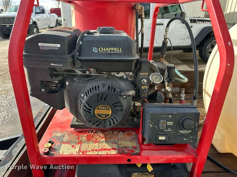 image for item ER8697 2016 Hotsy pressure washer trailer