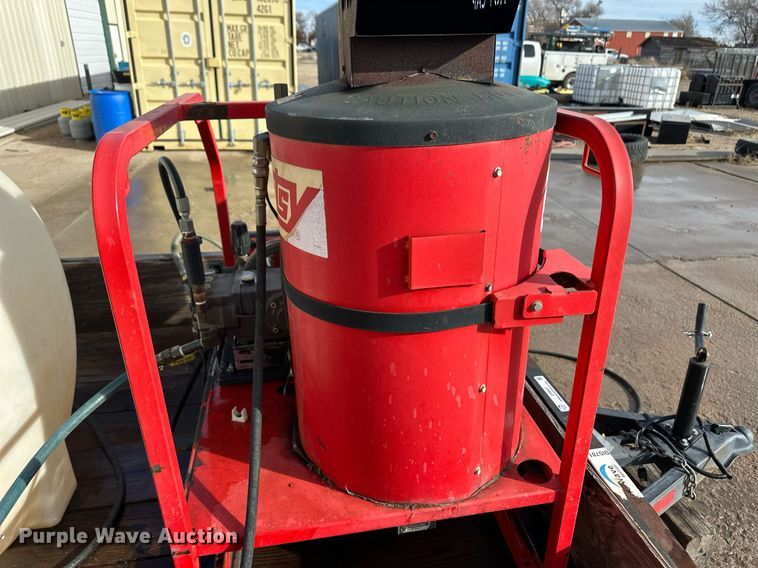 image for item ER8697 2016 Hotsy pressure washer trailer
